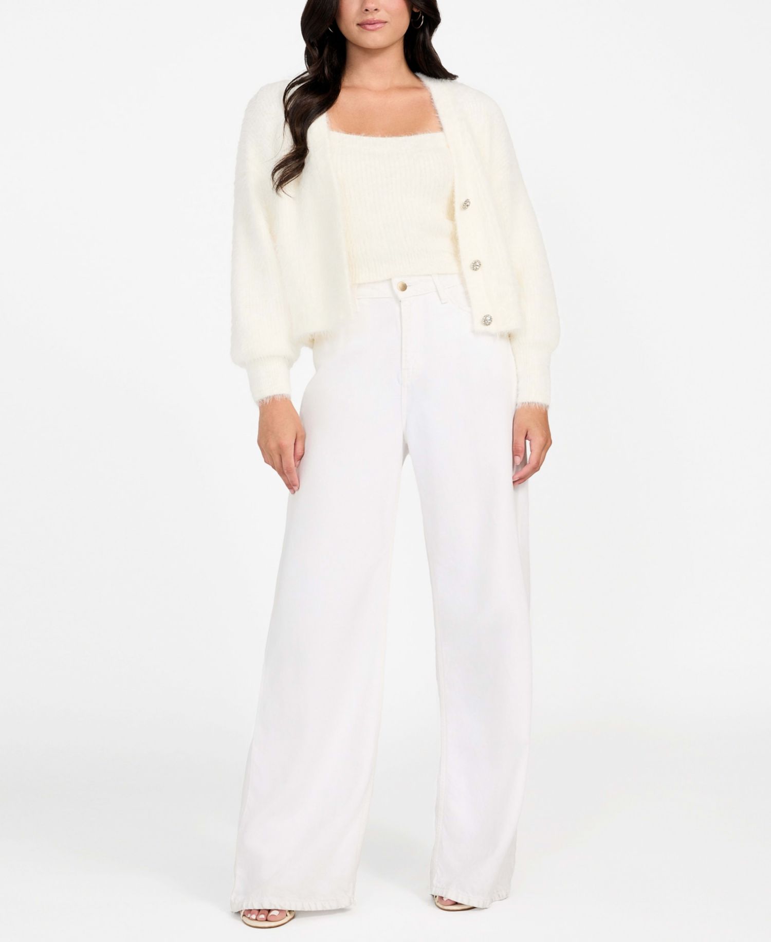 Women's Cropped Bralette Sleeveless Sweater
