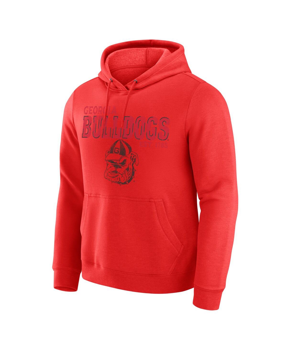 Fanatics Darius Rucker Collection By  Men's Red Georgia Bulldogs Faded Hoodie In Red