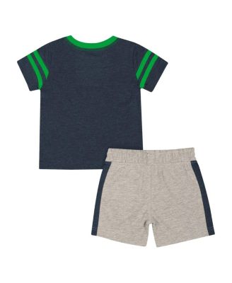 Infant 2-Piece Heather Navy Notre Dame Fighting Irish T-Shirt and Shorts Set
