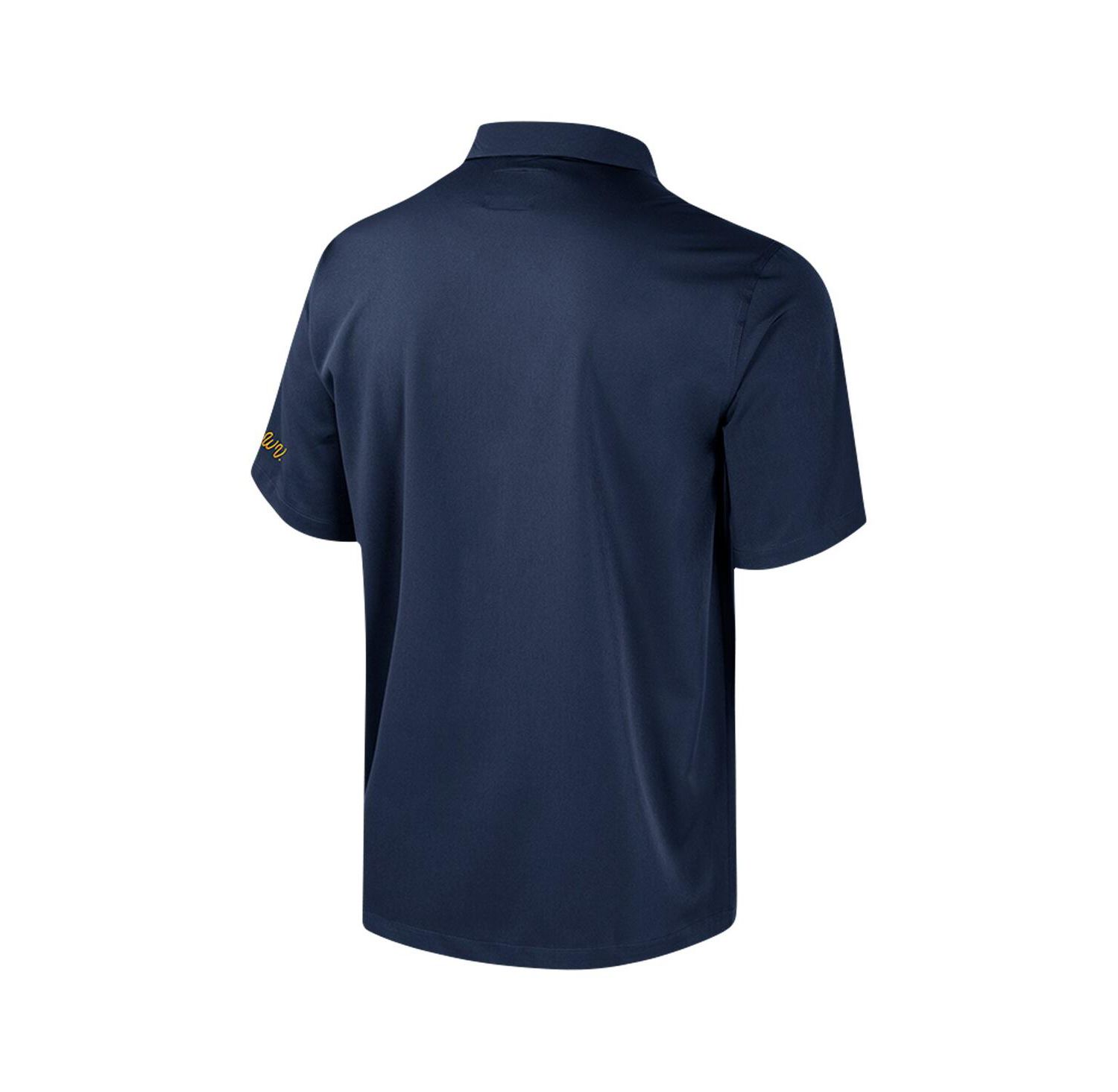 Men's Navy West Virginia Mountaineers Strike Bowling Button-Up Shirt