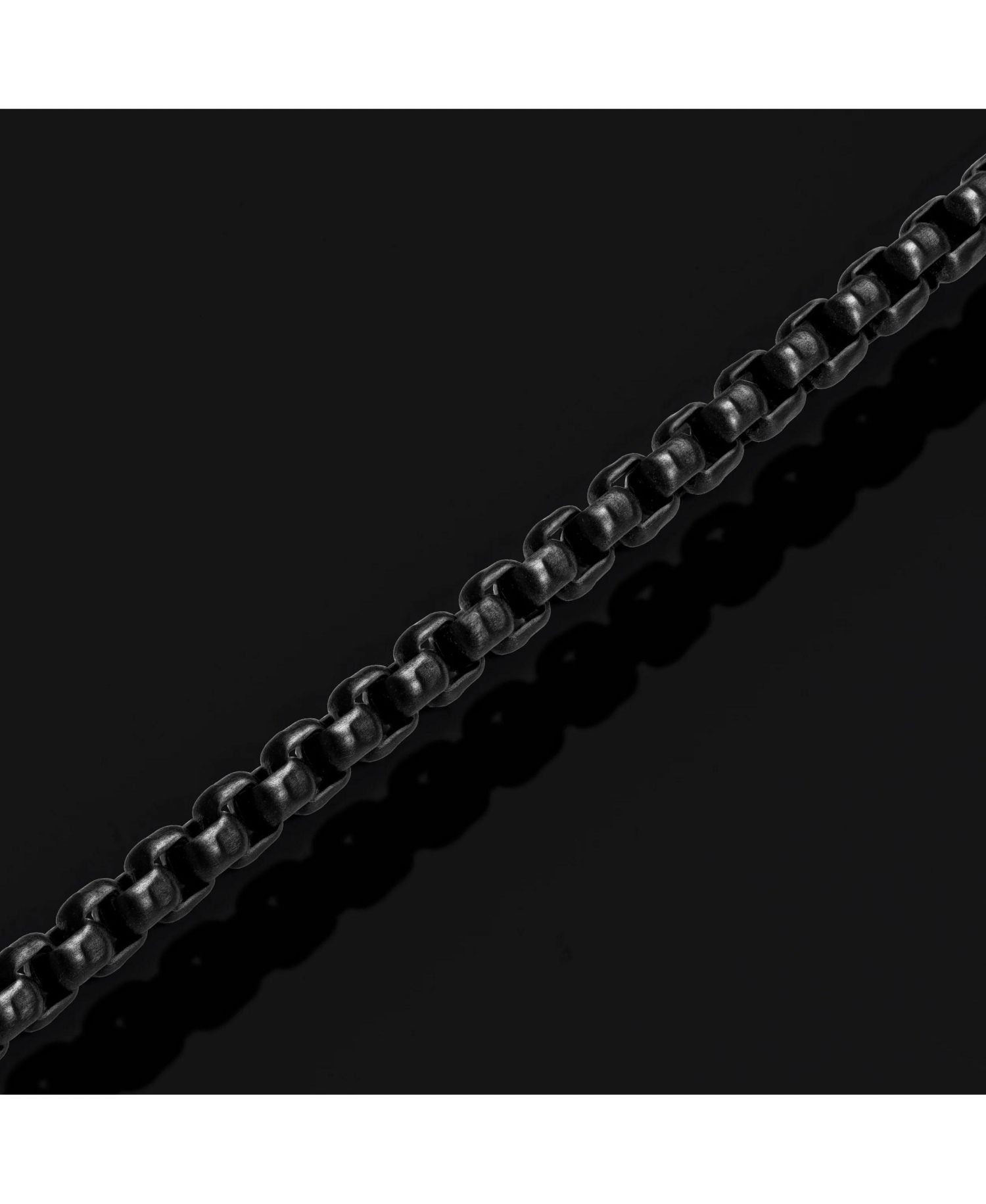 Men's Box Chain Necklace, 14K Gold Plated