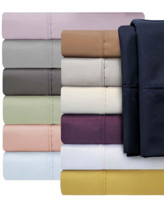 1000 Thread Count Cotton Blend Solid Deep Pocket Bed Sheet Set, California King