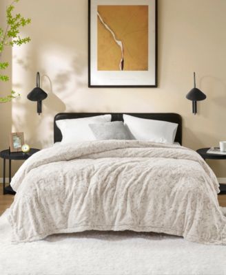 Madison Park Zuri Faux Fur Blanket, Full/Queen