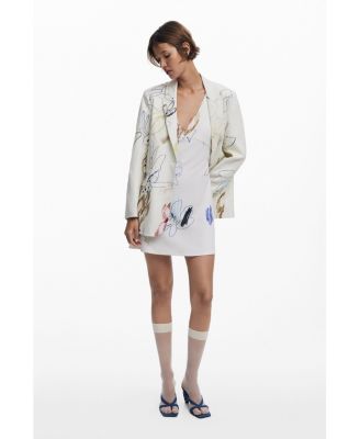 Women's Pinafore dress with strokes