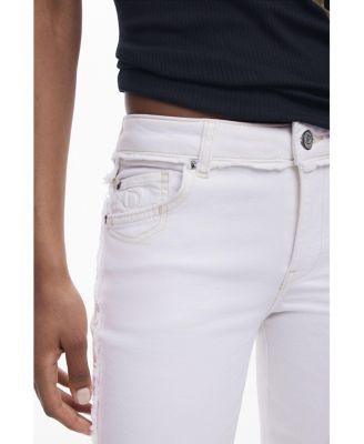 Women's Flared embroidered jeans
