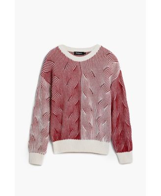Women's Two-tone knit sweater
