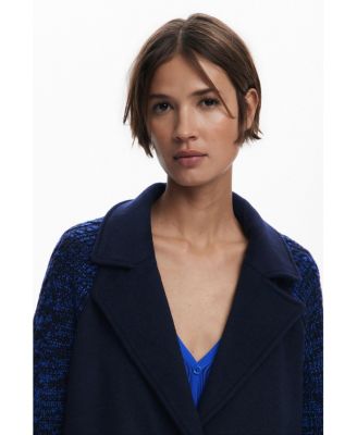 Women's Combined wool coat