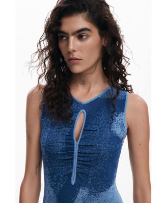 Women's Jacquard cut-out dress