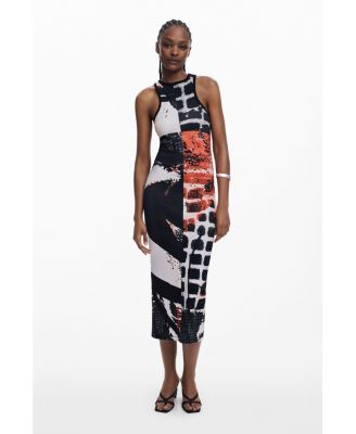 Women's Fitted midi dress face