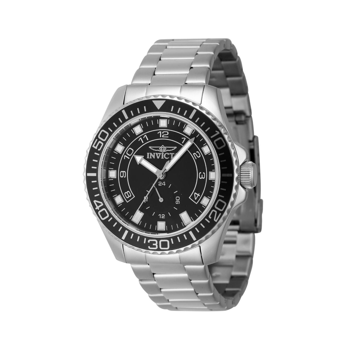 Men's 47125 Pro Diver Quartz Multifunction Black Dial Watch
