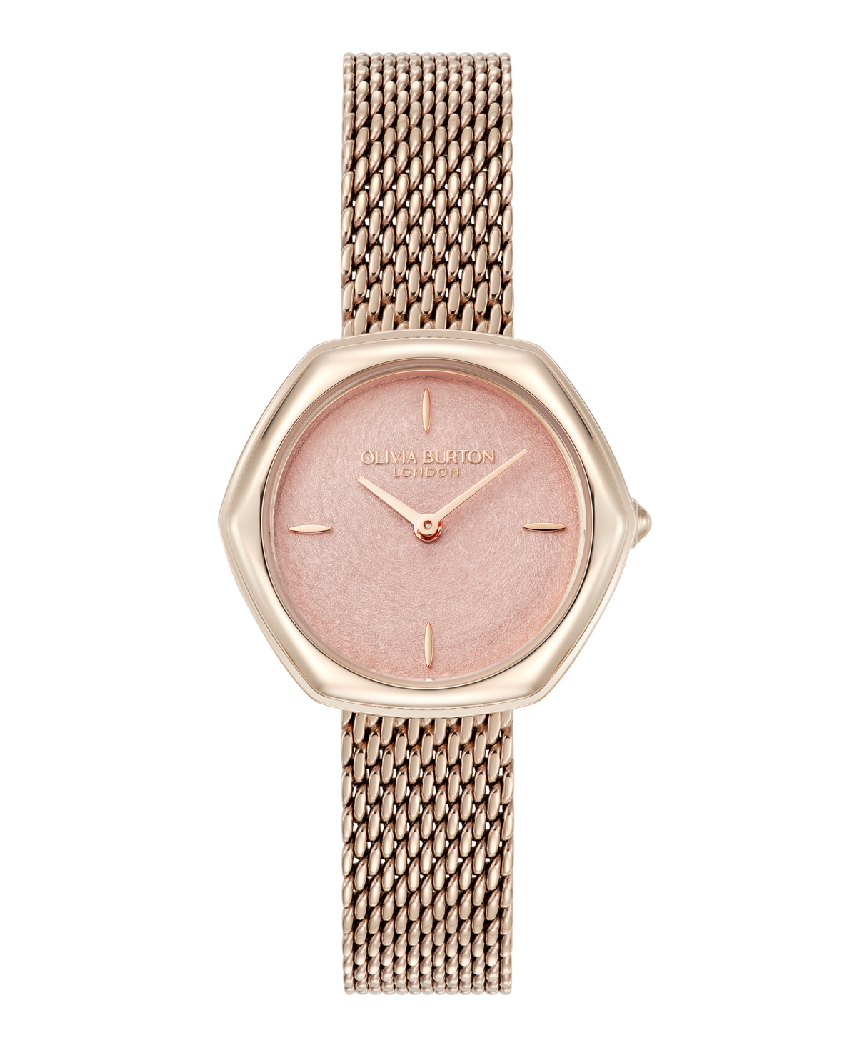 Olivia Burton Women's Charing Rose Gold Tone Stainless Steel Bracelet Watch, 28.5mm In Gold