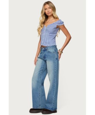 Women's Dorothie Gingham Button Up Top