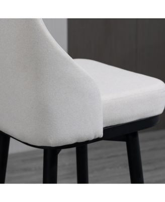 Modern Bar Stools, Set of 2 Swivel Kitchen Bar Chairs,