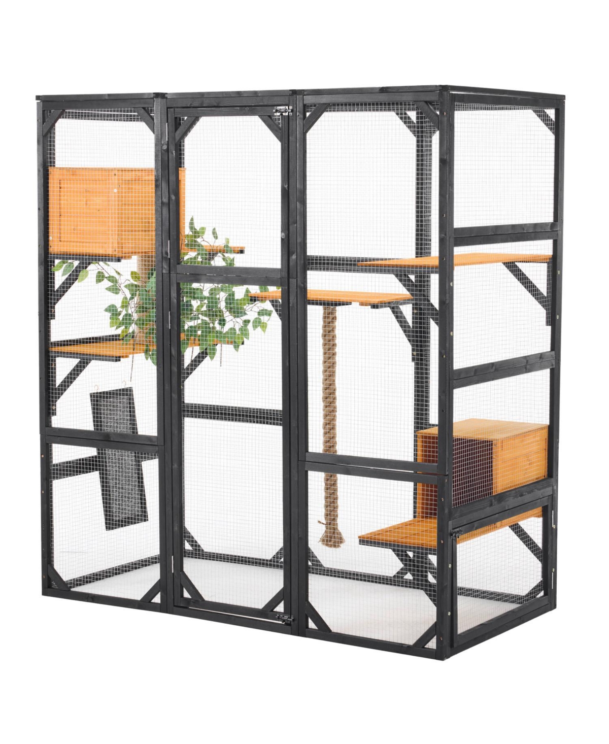 Streamdale Furniture Outdoor Cat House Catio with Condos
