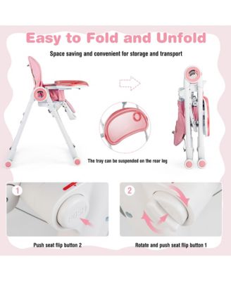 Baby High Chair Foldable Feeding Chair