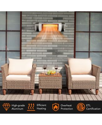 Patio Electric Heater Wall-Mounted Infrared Heater