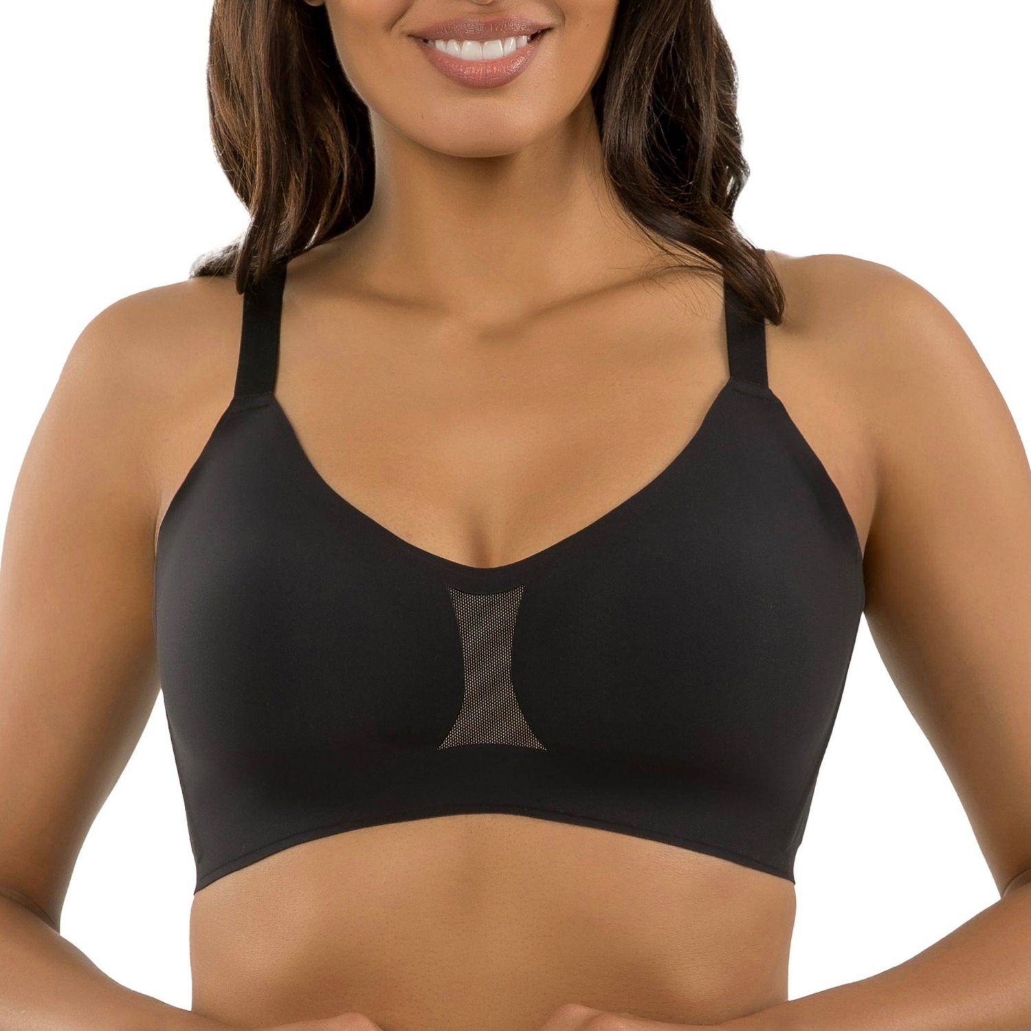 Women's Simplicity Seamless Wire-Free Bra, Black