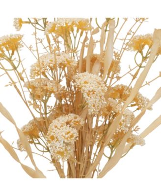 Faux Flower Bush Set – Colorful Plastic Floral Arrangements for Vases, Centerpieces, or Outdoor Use