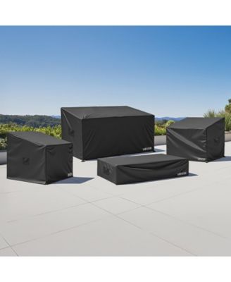 Waterproof Patio Furniture Cover Set of 4 Pieces 420D for Table Chairs and Sofa