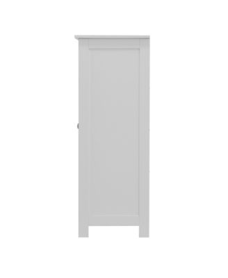 Bathroom Floor Cabinet with Adjustable Shelf and Drawers