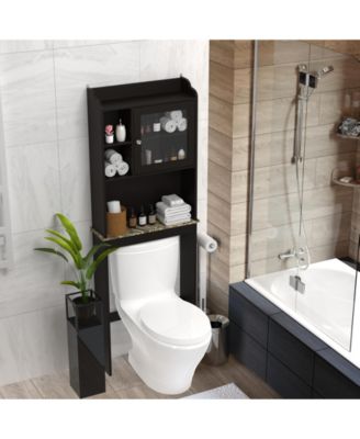Over the Commode Space Saver Wooden Storage Cabinet for Bathroom