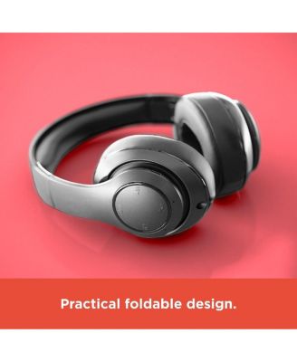 Bluetooth 5.4 Over The Head Headphones With On-Ear Controls and 400 MAH Rechargeable Battery 3304404 Silver