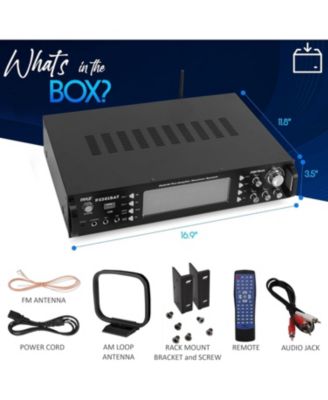 Bluetooth 3000W Stereo Receiver with AM/FM, MP3/USB, Wireless Streaming Hybrid Amplifier