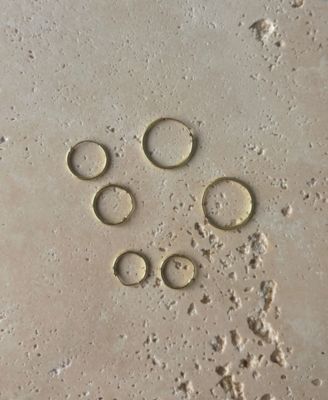 Gold Vermeil Sterling Silver Endless Hoop Earrings Set