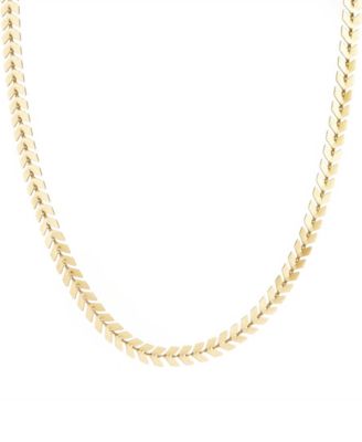 Gold Plated Adjustable Fishtail Chain Choker Necklace