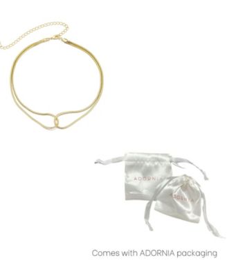 Gold Plated Interlocking Rope Chain Necklace