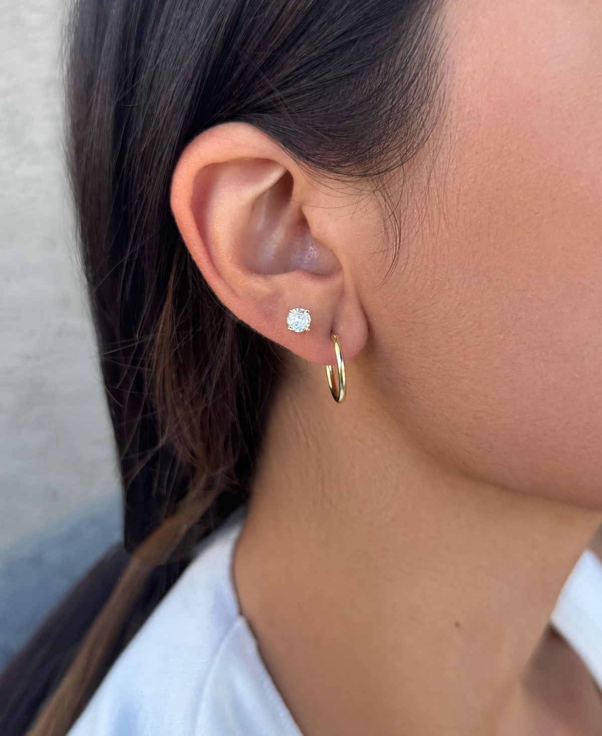 Adornia 14k Plated Hoop In Gold