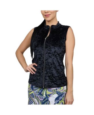 Women's Crushed Velvet Golf Vest