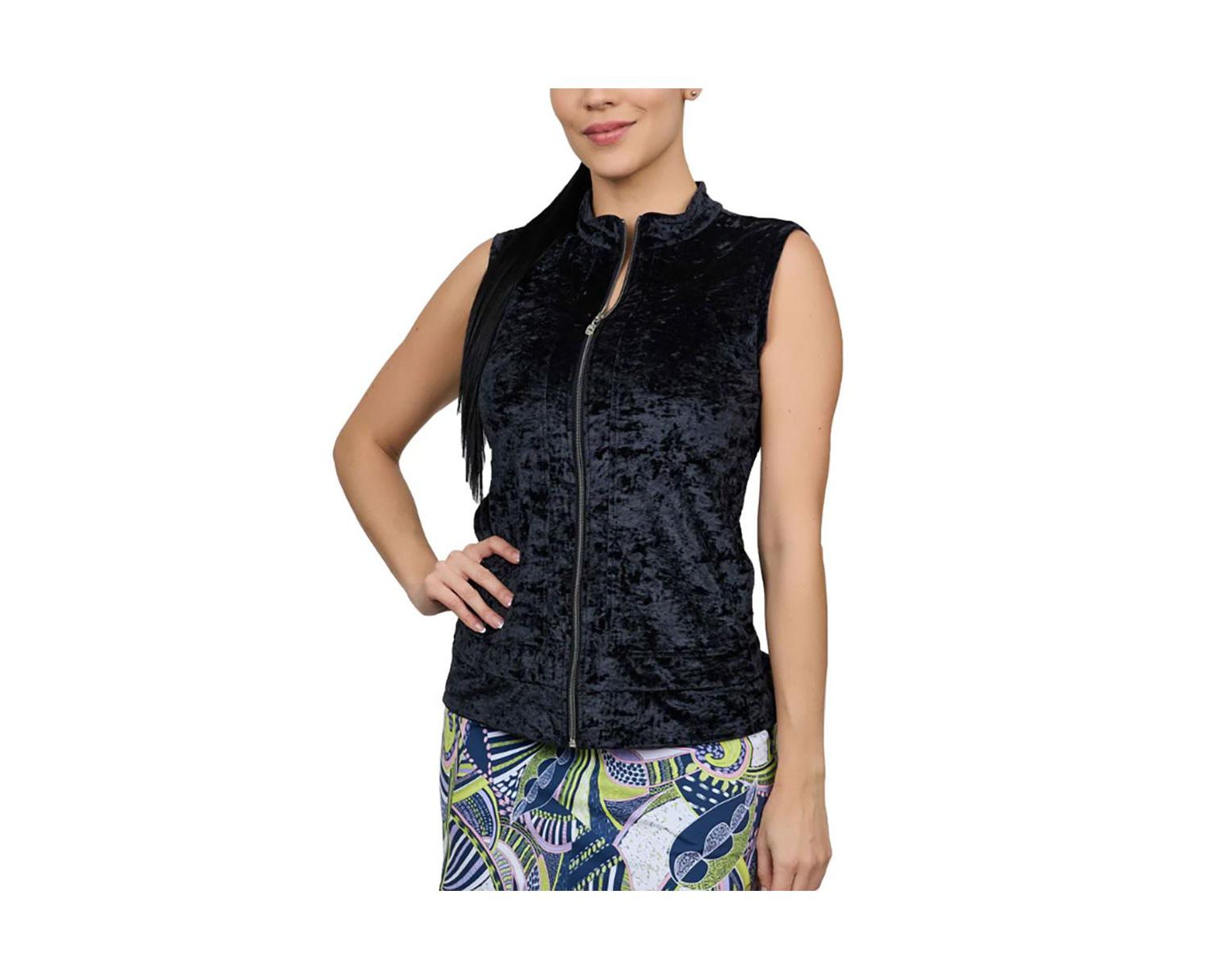 Women's Crushed Velvet Golf Vest