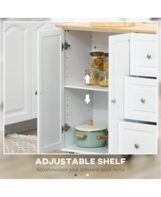 Multi-Purpose Kitchen Storage Cabinet for Organizing Utensils Appliances and Pantry Items