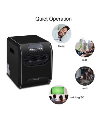 Portable Electric Space Heater 1500W 12H Timer LED Remote Control Room Office