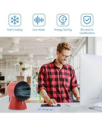 1500W Portable Space Heater Electric Desktop Heating Fan PTC Ceramic.