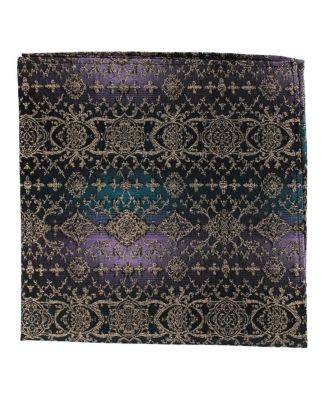 Men's The Spellbound Brocade Novelty Silk 12x12 Pocket Square