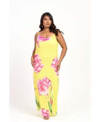 Women's Statement Floral Strappy Maxi Dress