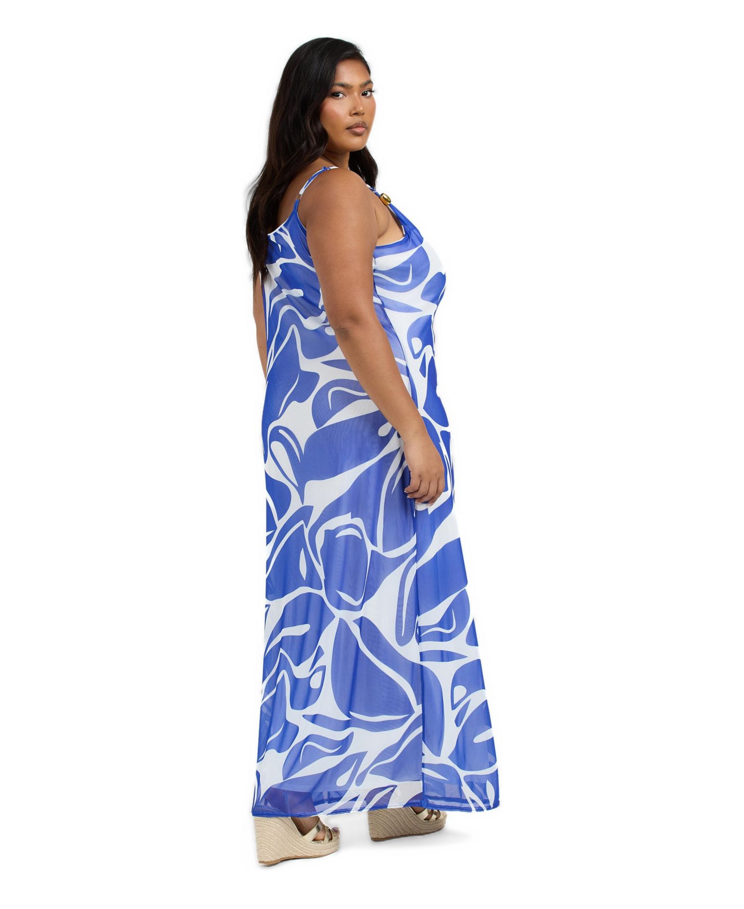 Women's Elegant Patterned Maxi Dress