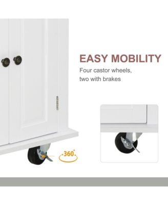 Contemporary Kitchen Storage Cabinet with Large Shelves for Pantry and Dining Essentials