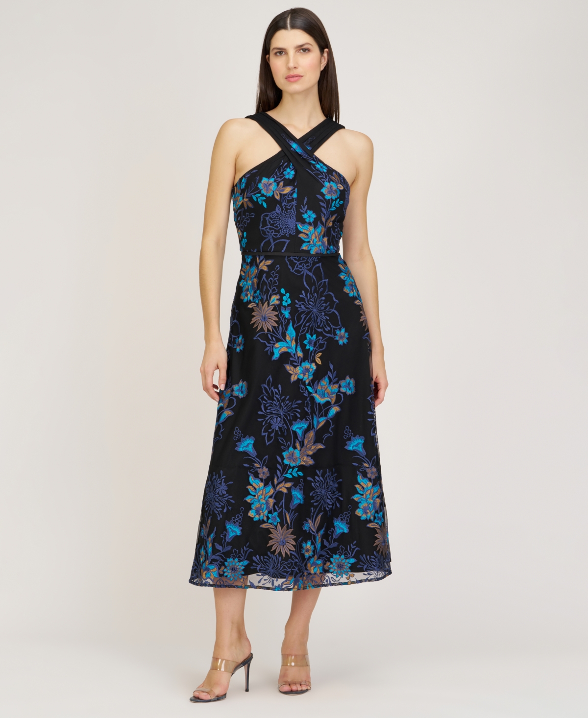 Js Collections Women's Halter Neck Maggie Cocktail Dress In Multi