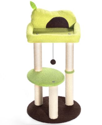 33-Inch 3-Tier Cat Tree – Stable, Scratch-Friendly & Fun Play Tower