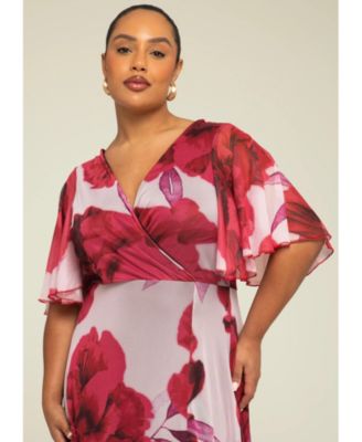 Women's Elegant Flowing Floral Maxi Dress