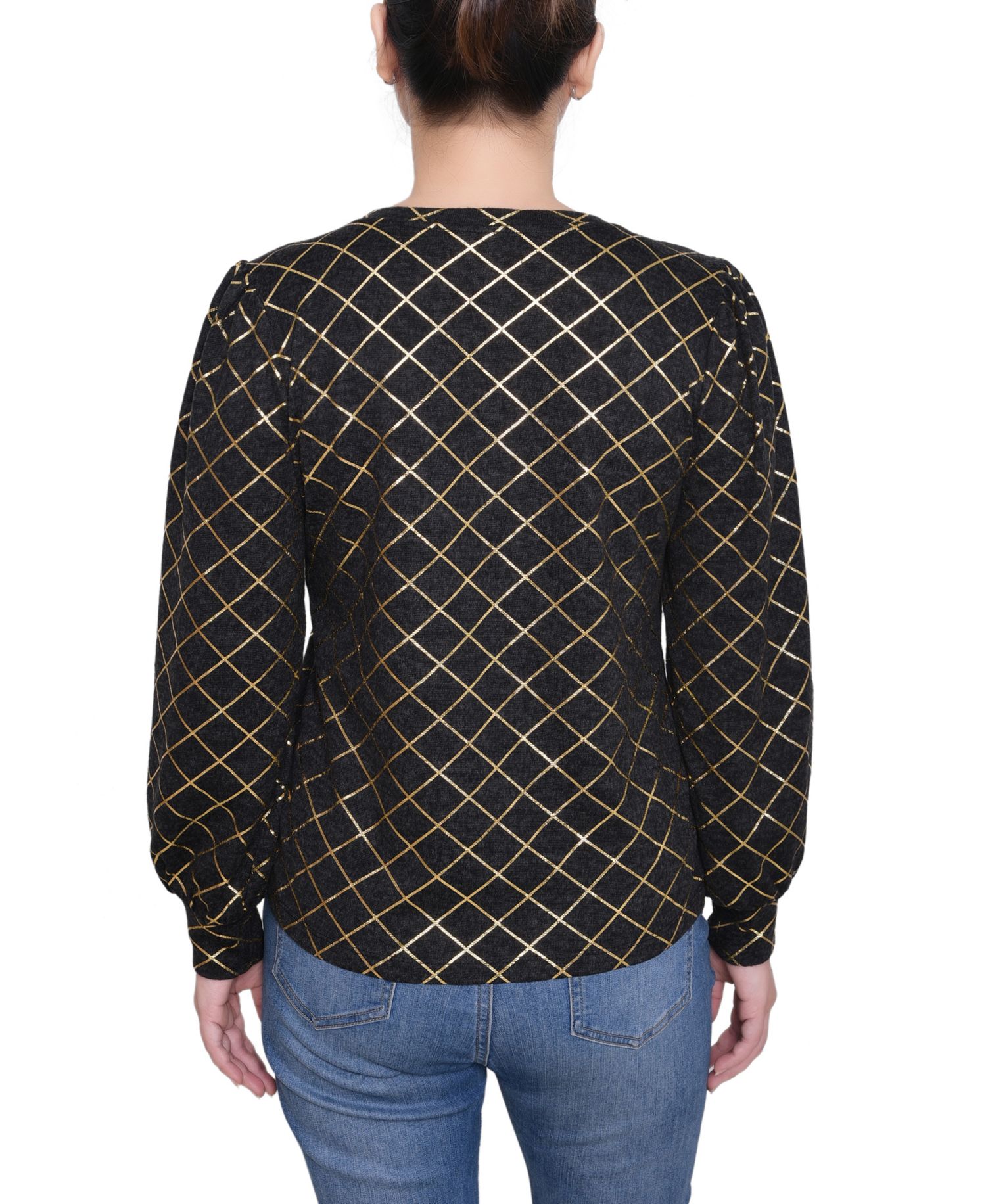 Petite Bishop Sleeve Pullover Top
