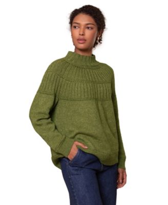 Women's Textured Yoke Sweater