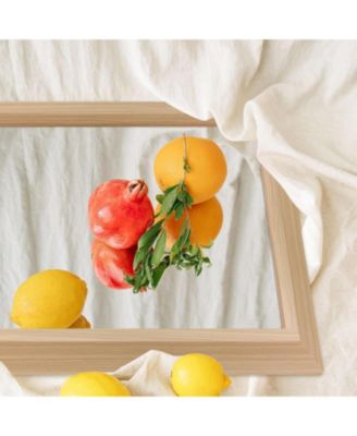 Bathroom Mirror, 36" x 32" Inch Thick Metal Framed Wall Mirrors for Over Sink, Bedroom, Living Room, Entryway, Rectangle Wall-Mounted Mirrors in Light/Pastel Yellow(Horizontal/Vertical)