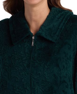 Women's Petite Collared Long Robe