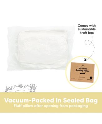 1pk Toddler Pillow, Soft Organic Cotton Toddler Pillows for Sleeping, 13X18 Kids Pillow