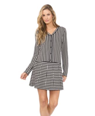 Women's Geo Pattern Jaq Button Up Cardigan Sweater