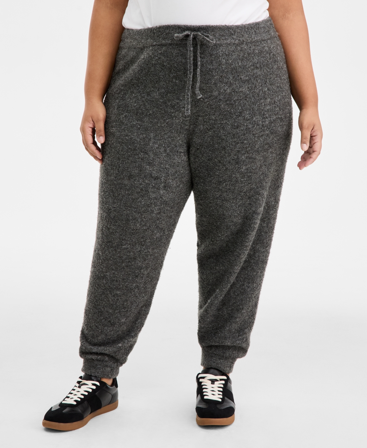 On 34th Trendy Plus Cozy Drawstring Jogger Sweatpants, Macy's Exclusive
